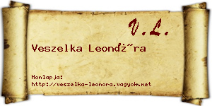 Veszelka Leonóra névjegykártya